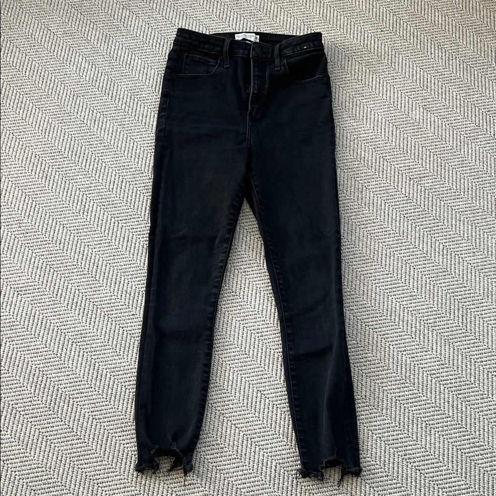 Abercrombie & Fitch Black High-Rise Skinny Jeans